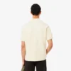 Loose fit fleece Polo with badge-accent