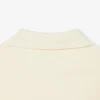 Loose fit fleece Polo with badge-accent