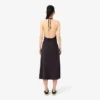 Maxi-jurk met bandjes en open rug