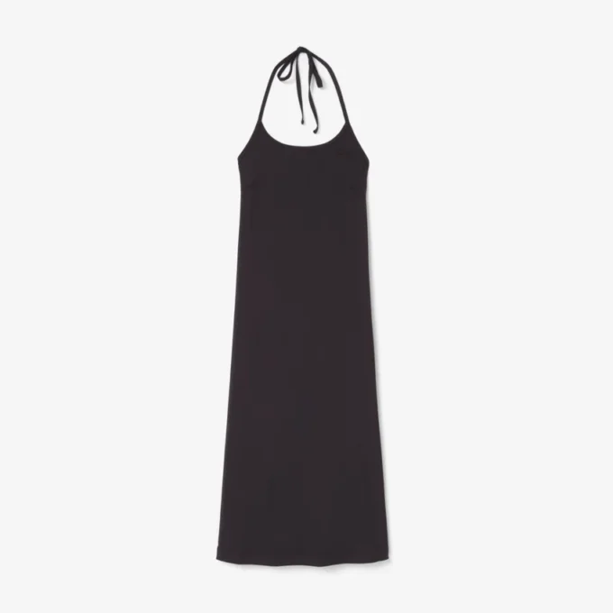 Maxi-jurk met bandjes en open rug