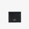 Medium leren portemonnee met monogram