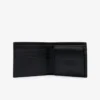 Medium leren portemonnee met monogram
