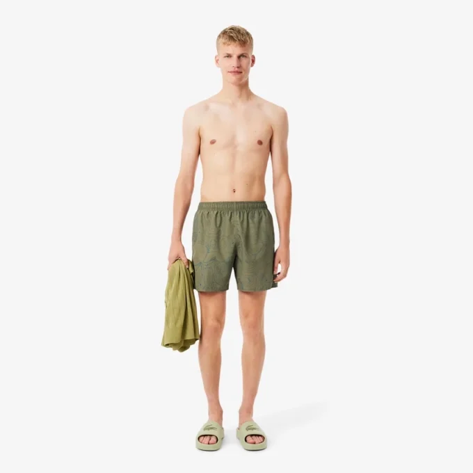 Middenlange boxershort met print voor heren