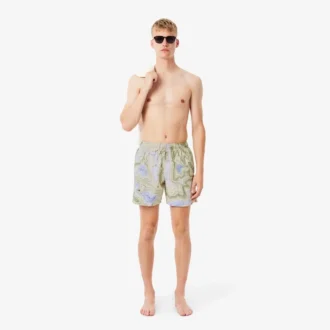 Middenlange boxershort met print voor heren