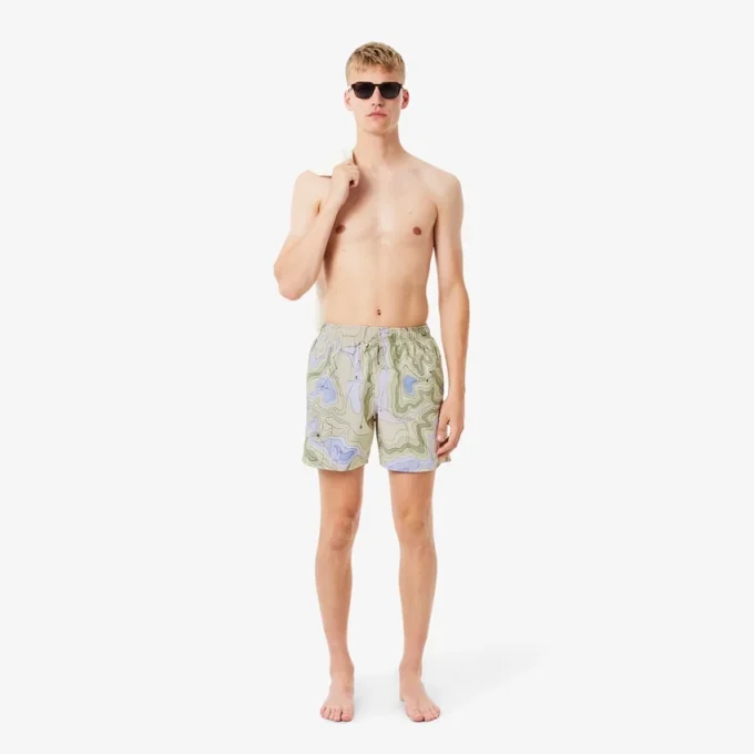 Middenlange boxershort met print voor heren