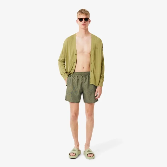 Middenlange boxershort met print voor heren