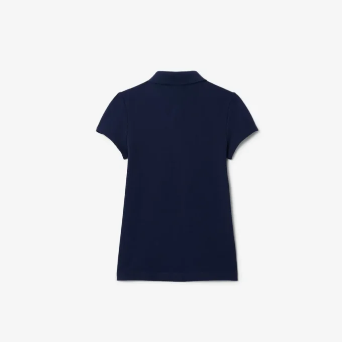 Mini Piqua-polo met geschulpte kraag voor kinderen