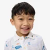 Mini Piqua-polo met print