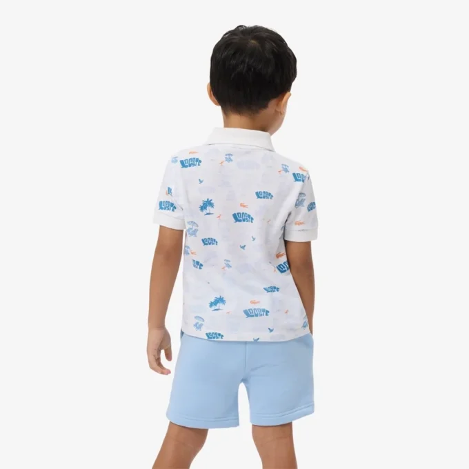 Mini Piqua-polo met print