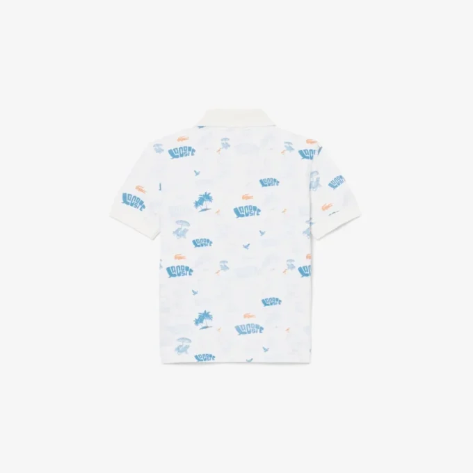 Mini Piqua-polo met print