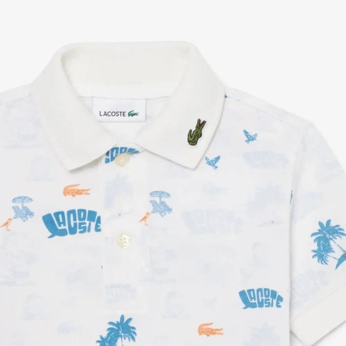 Mini Piqua-polo met print