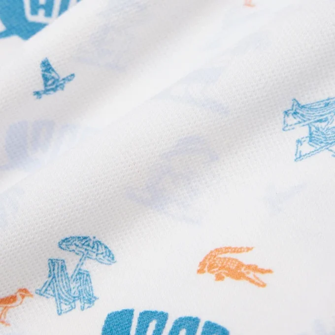 Mini Piqua-polo met print