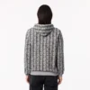 Monogram fleece hoodie voor heren