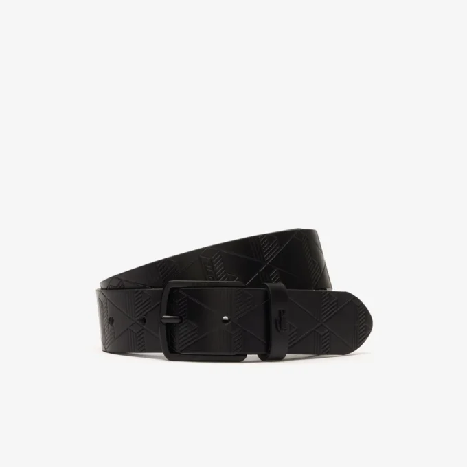 Monogram leren riem