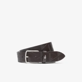 Monogram leren riem