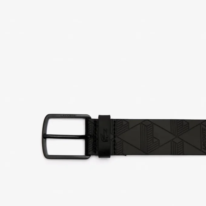 Monogram leren riem