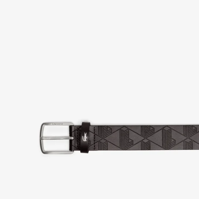 Monogram leren riem