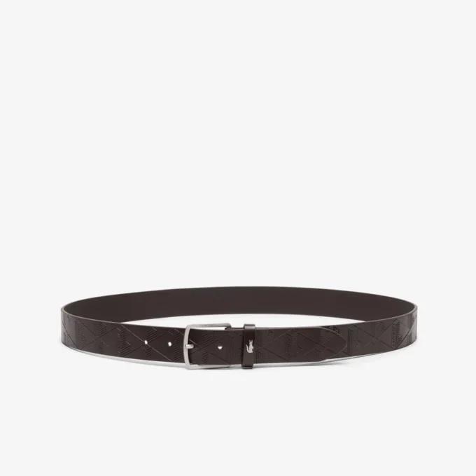 Monogram leren riem