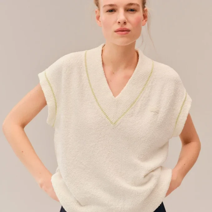 Mouwloos vest met V-hals van The Blend