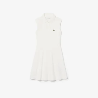 Mouwloze stretch piqué-jurk