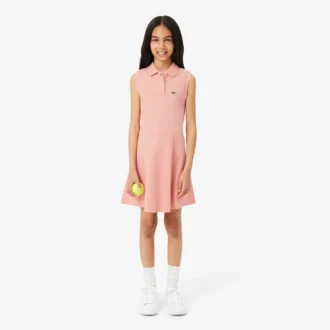 Mouwloze stretch piqué-jurk