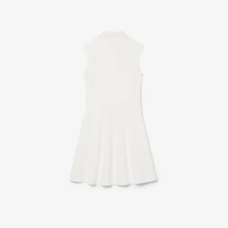 Mouwloze stretch piqué-jurk