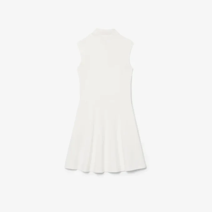Mouwloze stretch piqué-jurk