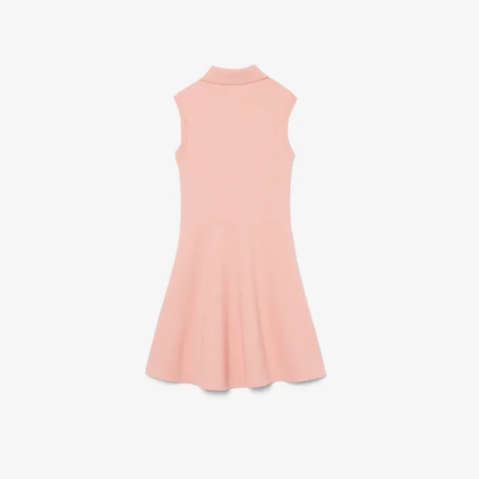 Mouwloze stretch piqué-jurk