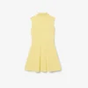 Mouwloze stretch piqué-jurk