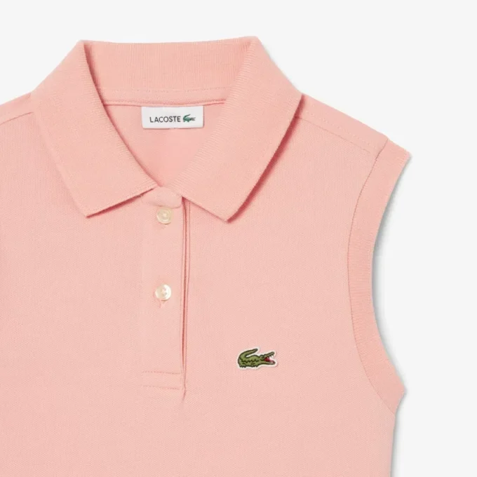Mouwloze stretch piqué-jurk