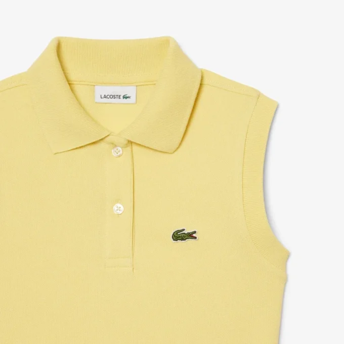 Mouwloze stretch piqué-jurk