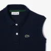 Mouwloze stretch piqué Polo-jurk voor kinderen