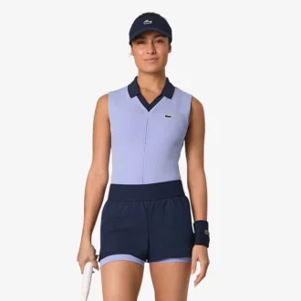 Mouwloze stretch-Tennis-Polo voor dames