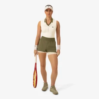 Mouwloze stretch-Tennis-Polo voor dames