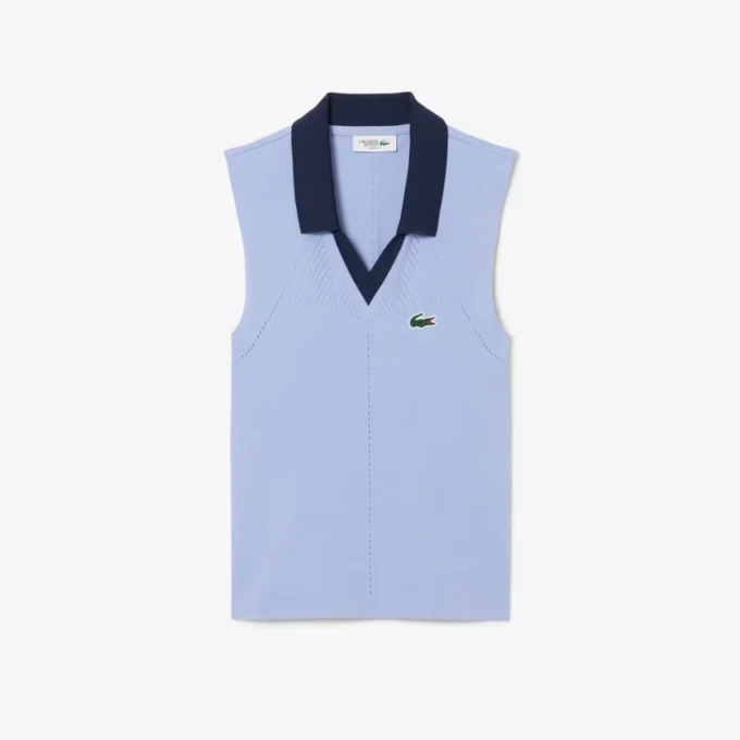 Mouwloze stretch-Tennis-Polo voor dames