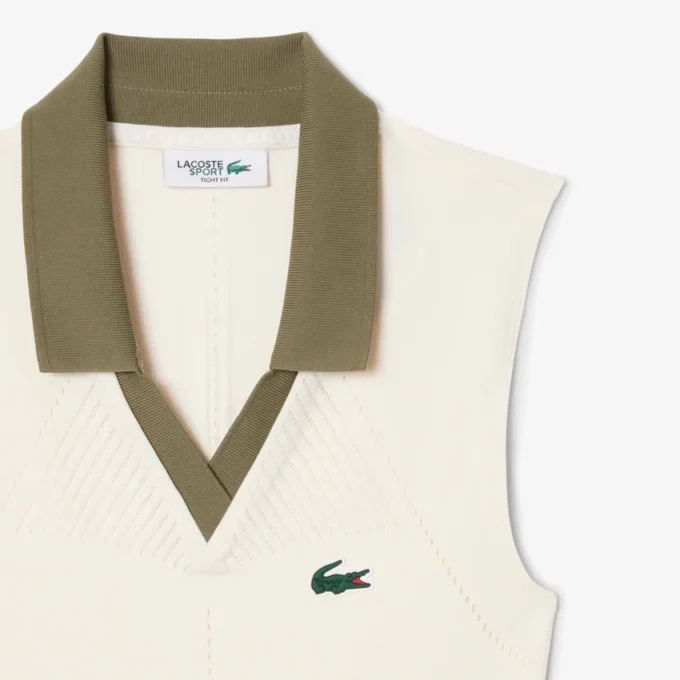 Mouwloze stretch-Tennis-Polo voor dames