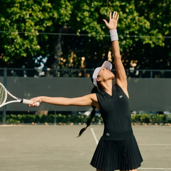 Mouwloze stretch-Tennis-Polo voor dames