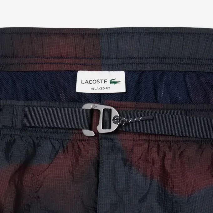 Ombra-print nylon cargoshorts voor heren