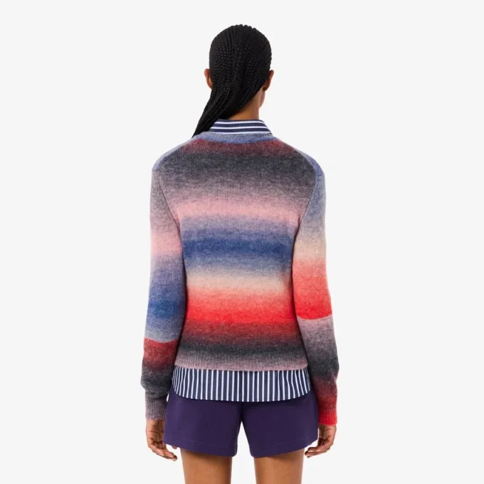Ombra-trui met ronde hals voor dames