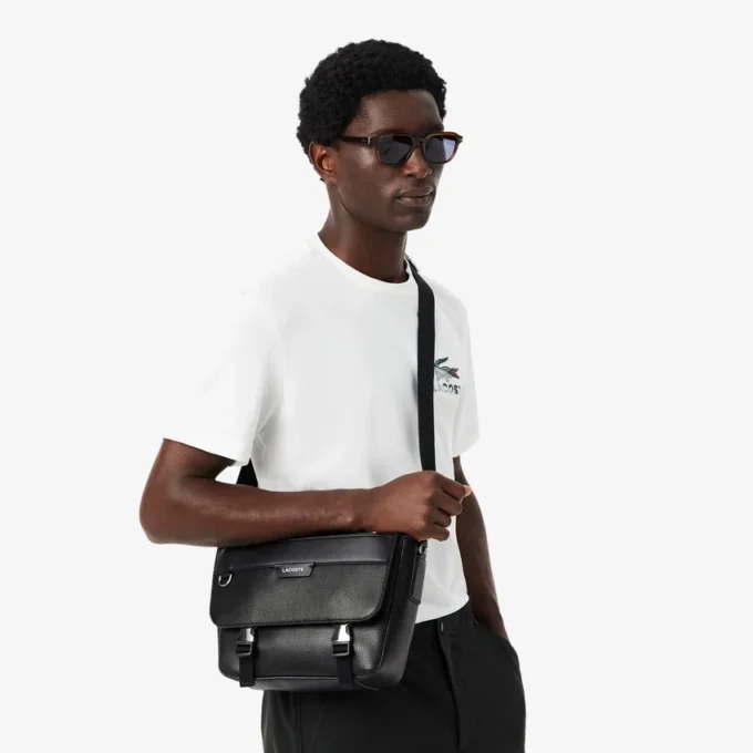 Ossian leren tas met klepsluiting