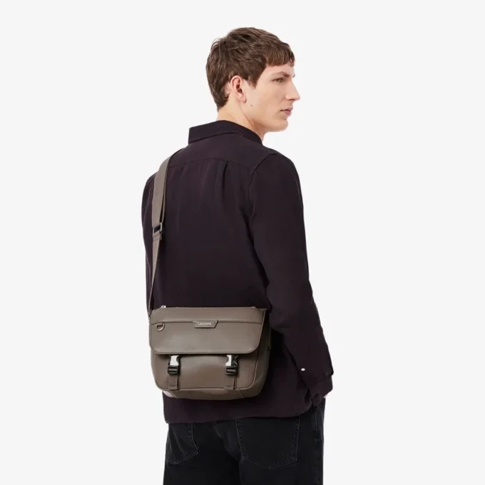 Ossian leren tas met klepsluiting