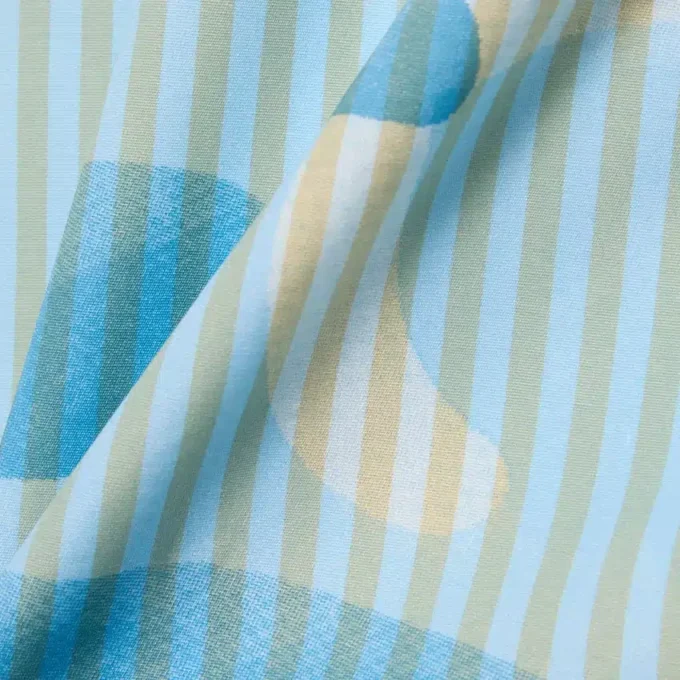 Overhemd met gestreepte krokodillenprint en relaxte pasvorm