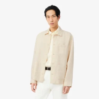 Overshirt van linnenmix