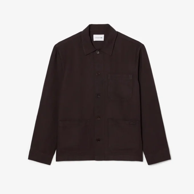 Overshirt van linnenmix