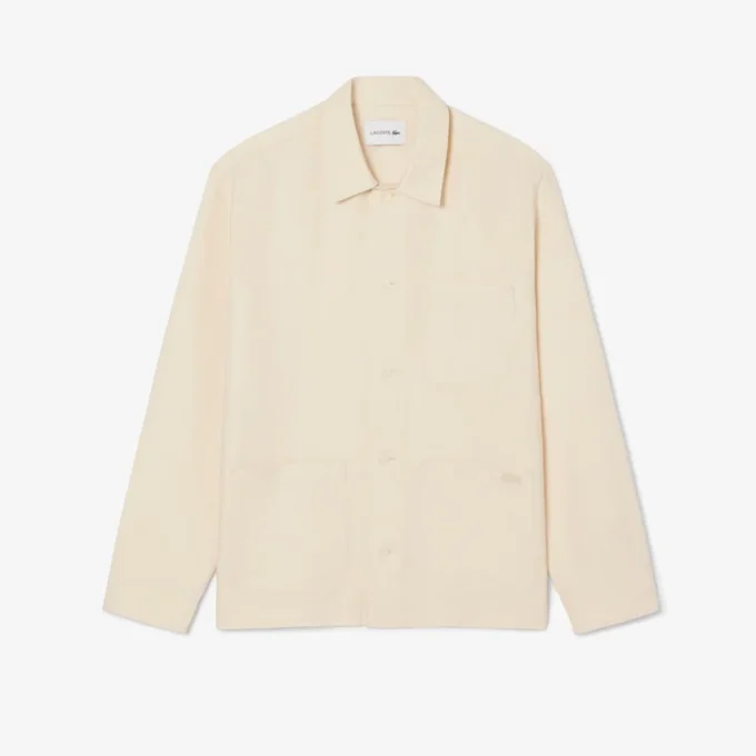 Overshirt van linnenmix