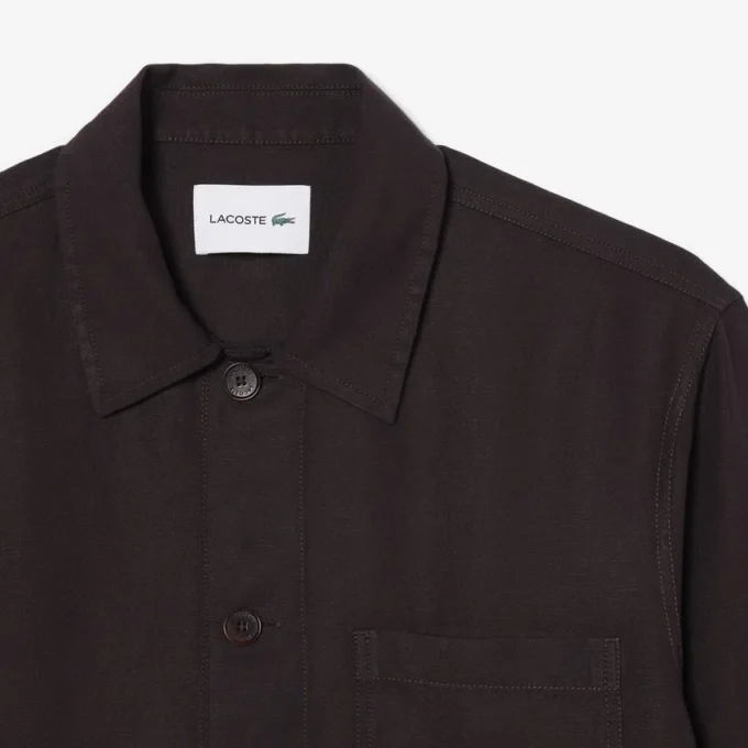 Overshirt van linnenmix