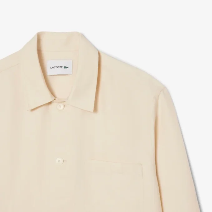 Overshirt van linnenmix