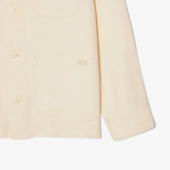 Overshirt van linnenmix