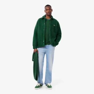 Overshirt van wolmix voor heren