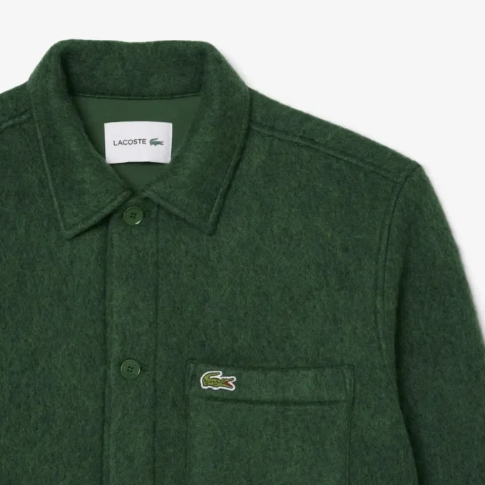 Overshirt van wolmix voor heren